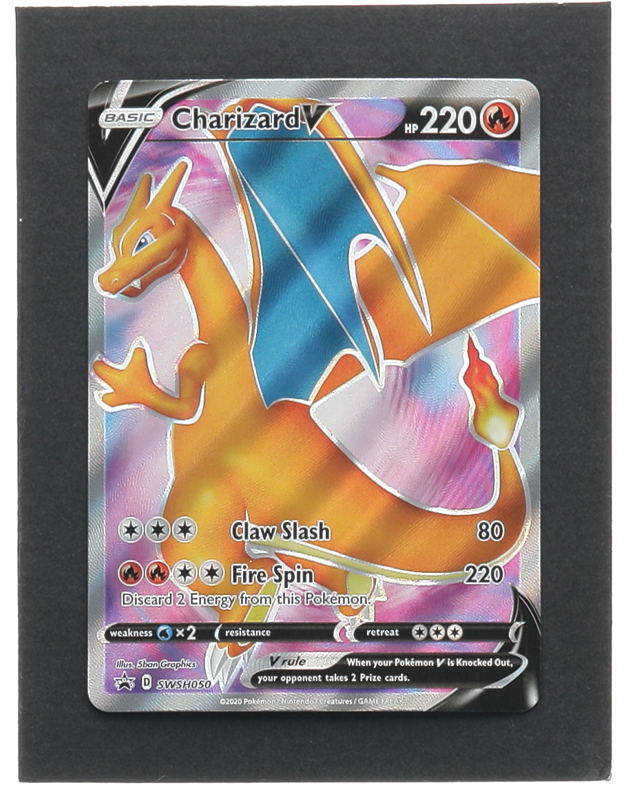 Charizard V Pokemon 2020 Sword & Shield Promo SWSH#50 at PristineAuction.com Charizard V Pokemon 2020 Sword & Shield Promo SWSH#50 at PristineAuction.com