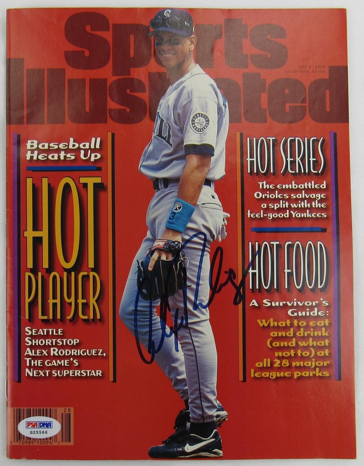 Alex Rodriguez Signed 1996 Sports Illustrated Magazine (PSA) at PristineAuction.com Alex Rodriguez Signed 1996 Sports Illustrated Magazine (PSA) at PristineAuction.com