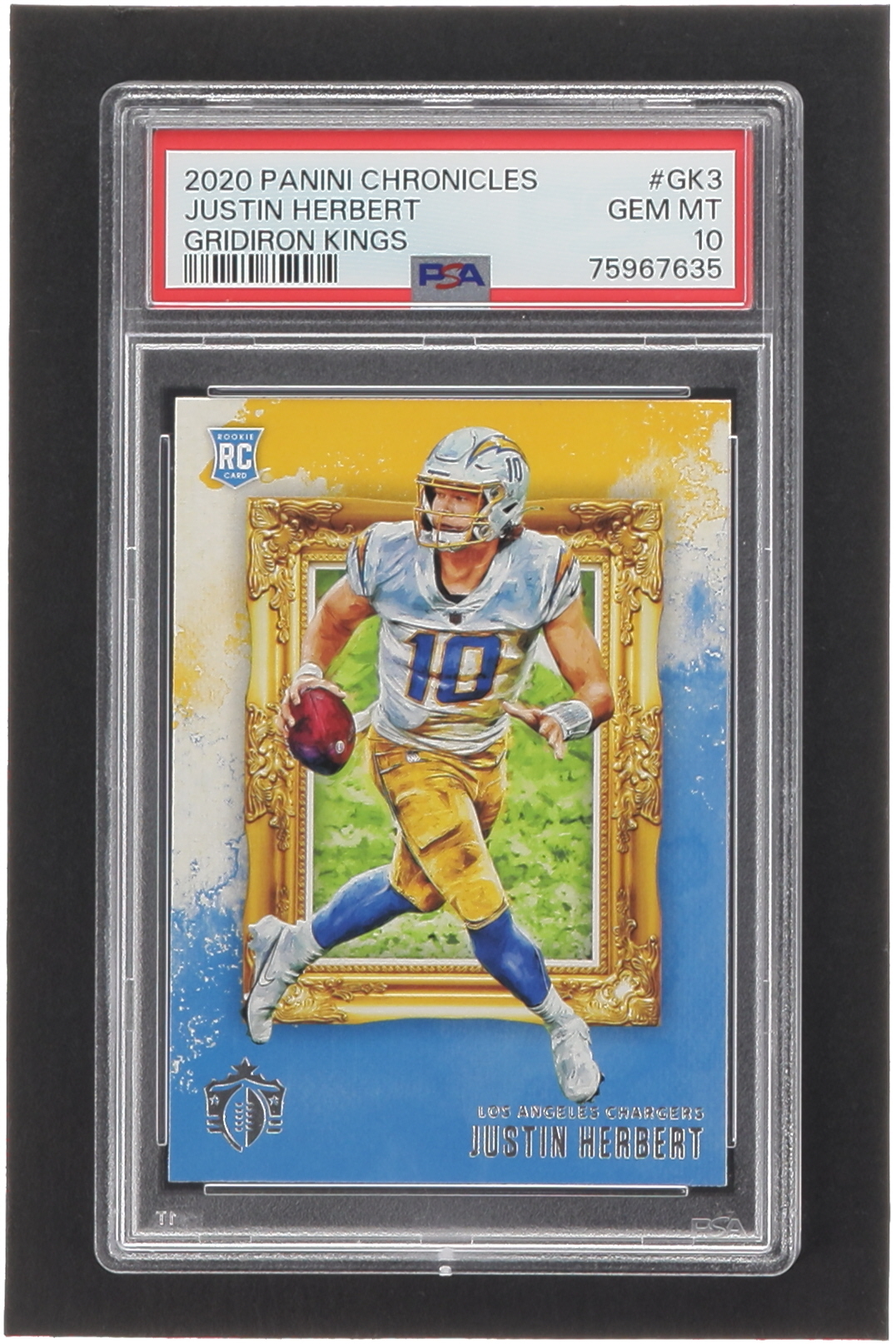 Justin Herbert 2020 Gridiron Kings #3 RC (PSA 10) at PristineAuction.com Justin Herbert 2020 Gridiron Kings #3 RC (PSA 10) at PristineAuction.com