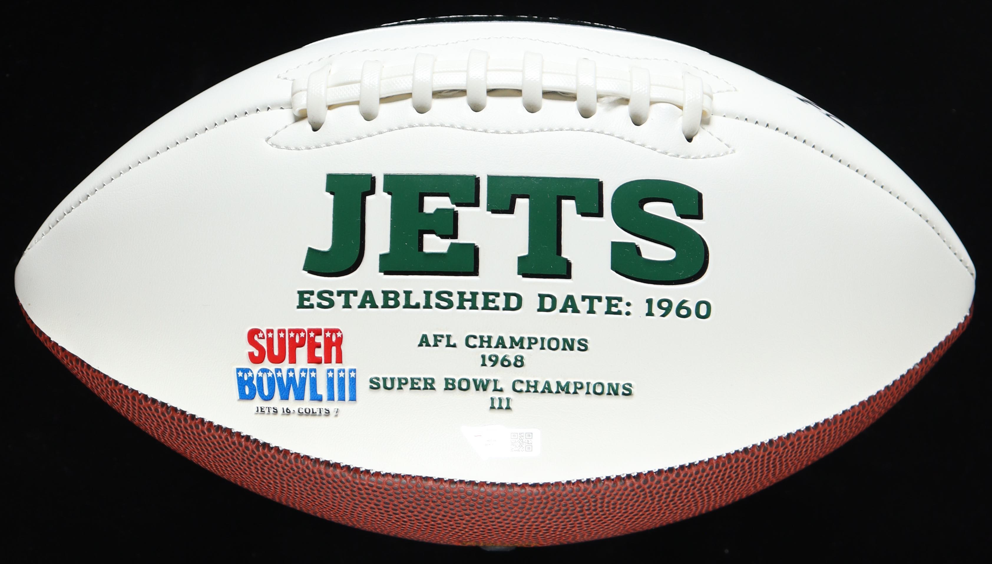 Breece Hall Signed Jets Logo Football (Fanatics) at PristineAuction.com Breece Hall Signed Jets Logo Football (Fanatics) at PristineAuction.com