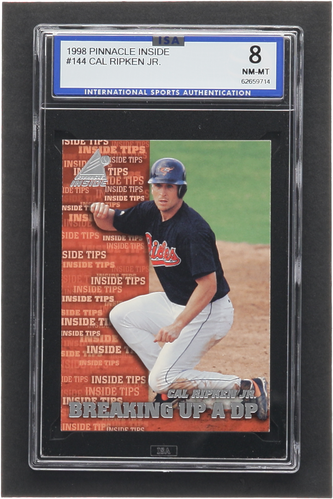 Cal Ripken 1998 Pinnacle Inside #144 IT (ISA 8) at PristineAuction.com Cal Ripken 1998 Pinnacle Inside #144 IT (ISA 8) at PristineAuction.com