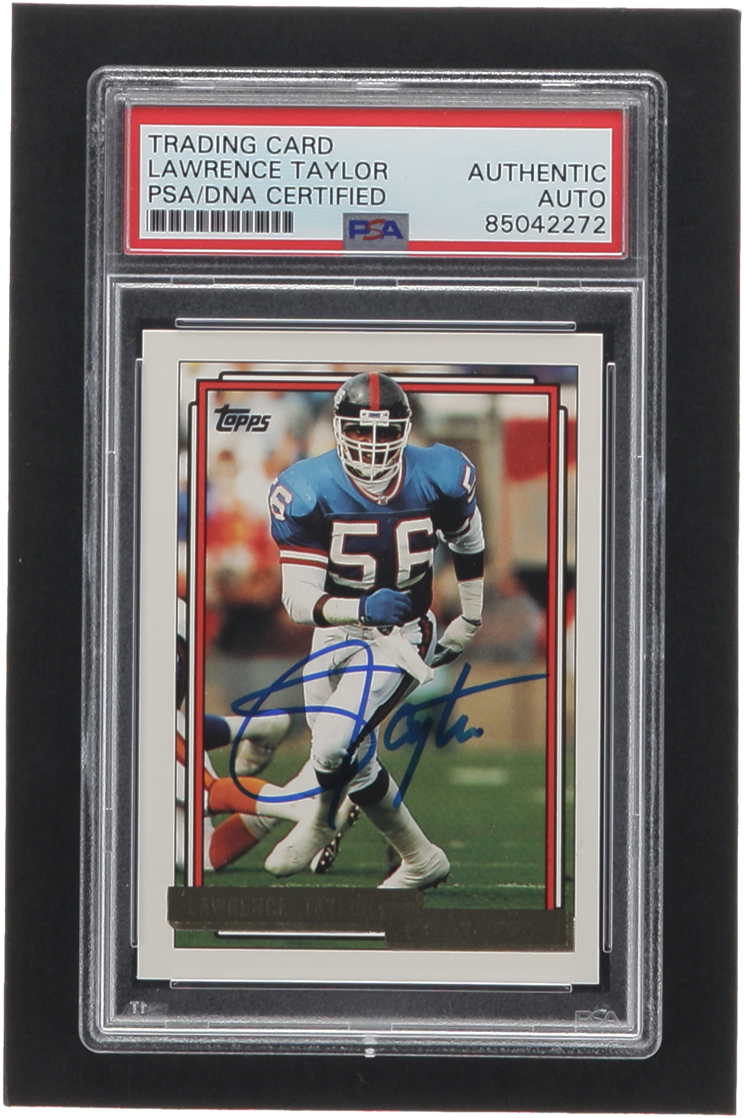 Lawrence Taylor Signed 1992 Topps Gold #756 (PSA) at PristineAuction.com Lawrence Taylor Signed 1992 Topps Gold #756 (PSA) at PristineAuction.com