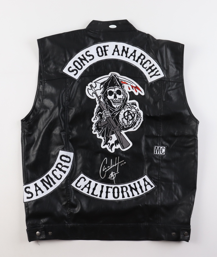 Charlie Hunnam Signed Vest With Character Inscription (JSA) at PristineAuction.com Charlie Hunnam Signed Vest With Character Inscription (JSA) at PristineAuction.com
