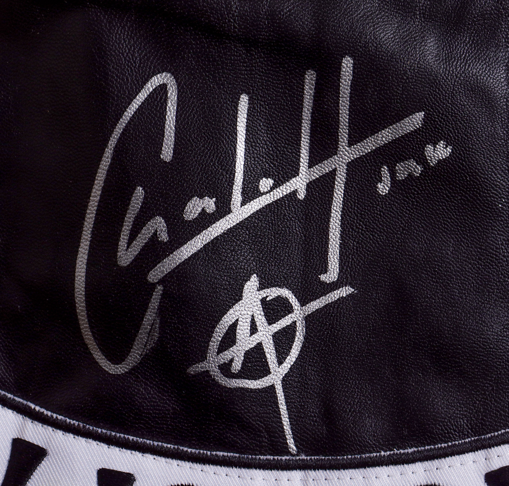 Charlie Hunnam Signed Vest With Character Inscription (JSA) at PristineAuction.com Charlie Hunnam Signed Vest With Character Inscription (JSA) at PristineAuction.com