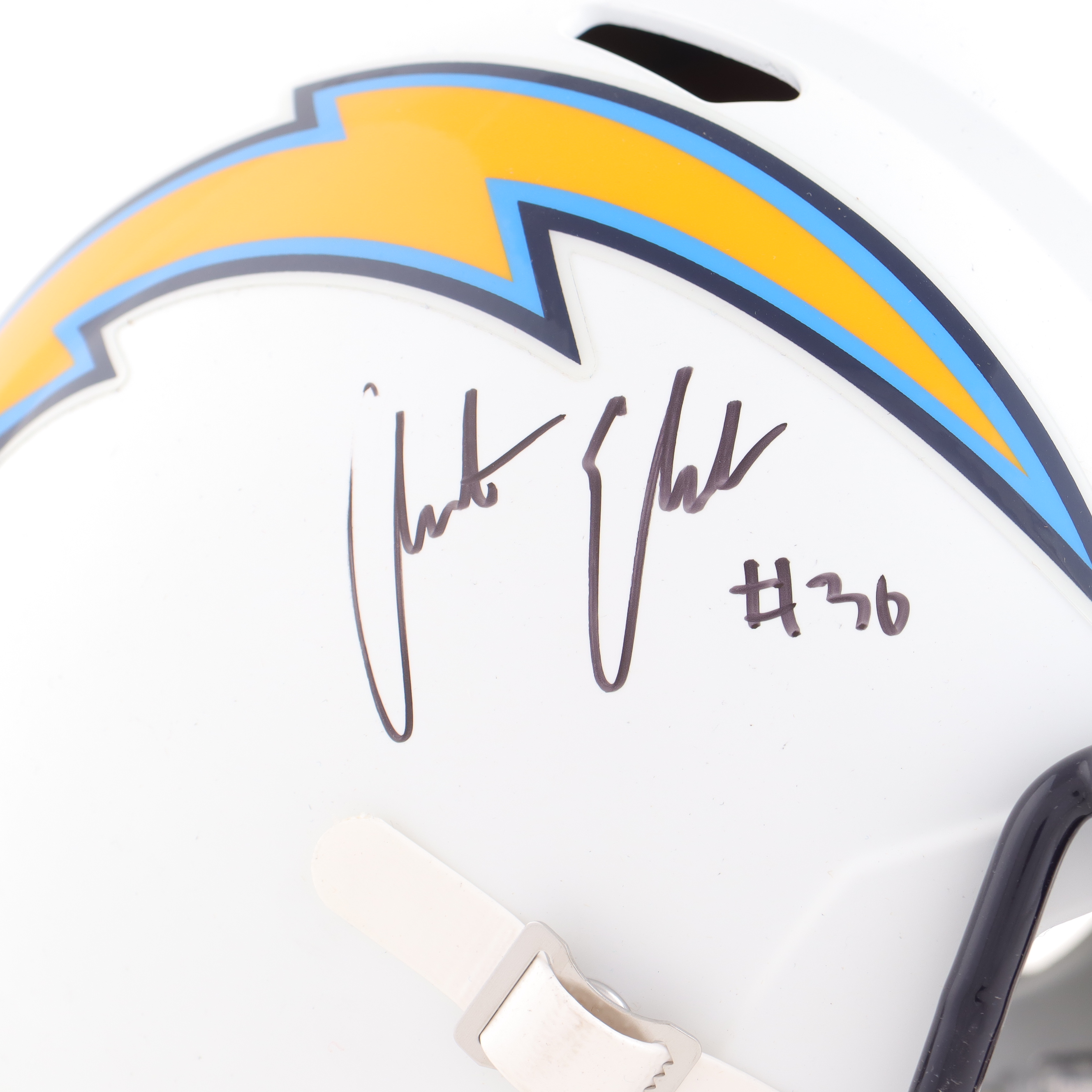 Austin Ekeler Signed Chargers Full-Size Speed Helmet (JSA) at PristineAuction.com Austin Ekeler Signed Chargers Full-Size Speed Helmet (JSA) at PristineAuction.com