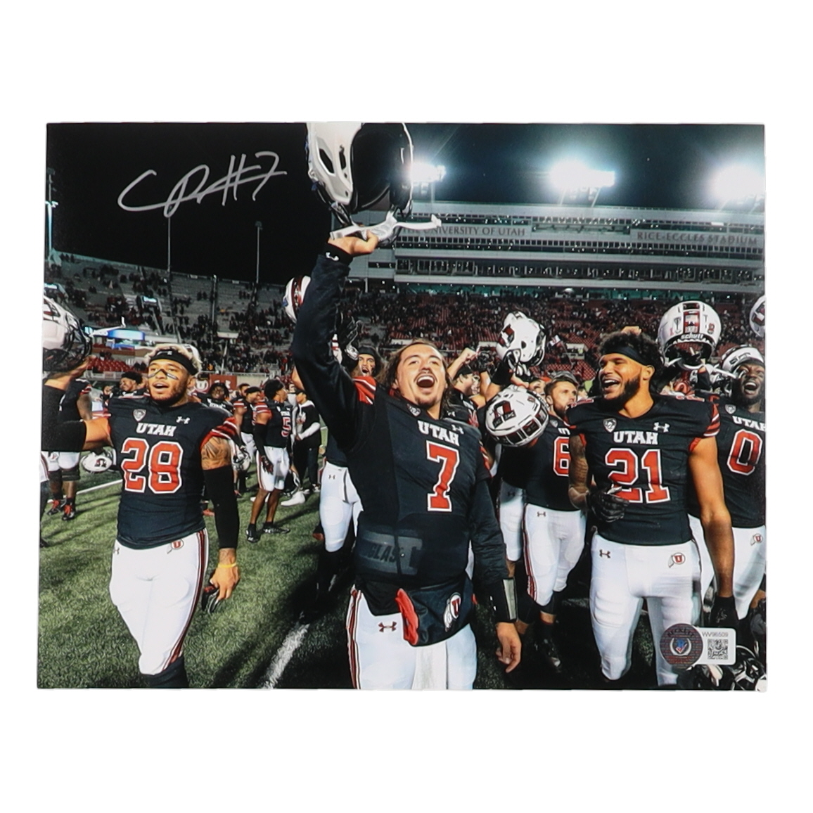 Cameron Rising Signed Utah Utes 8x10 Photo (Beckett) at PristineAuction.com Cameron Rising Signed Utah Utes 8x10 Photo (Beckett) at PristineAuction.com