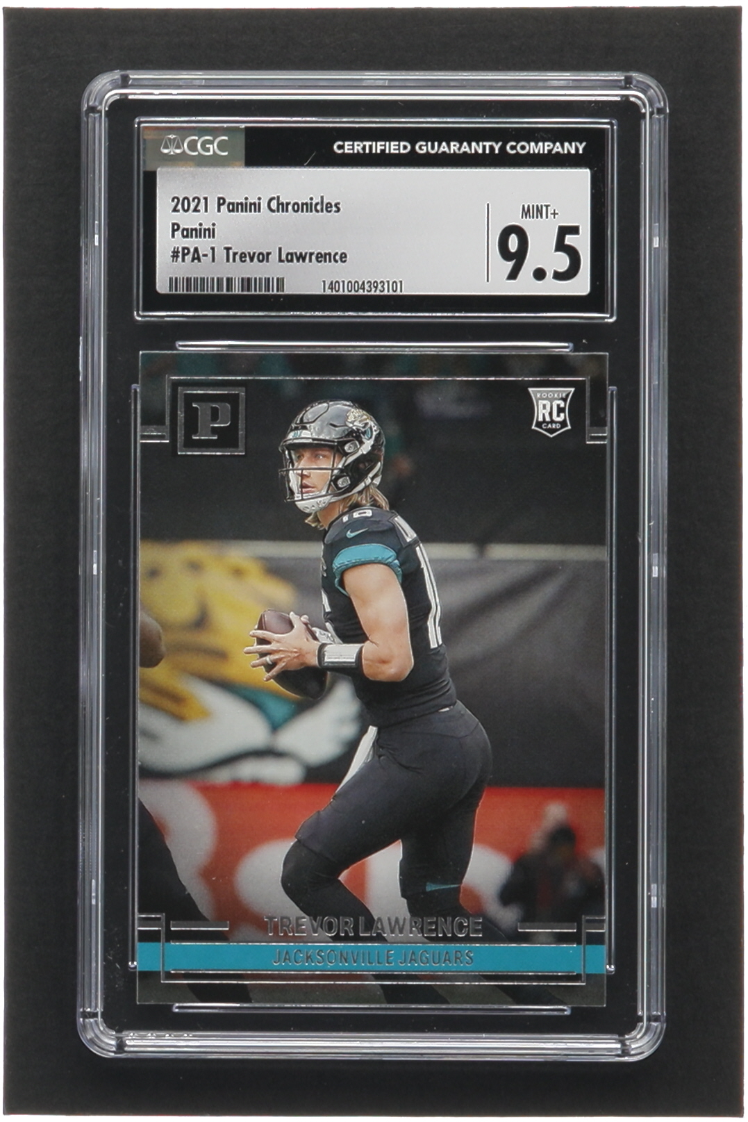 Trevor Lawrence 2021 Panini Chronicles Panini #1 RC (CGC 9.5) at PristineAuction.com Trevor Lawrence 2021 Panini Chronicles Panini #1 RC (CGC 9.5) at PristineAuction.com