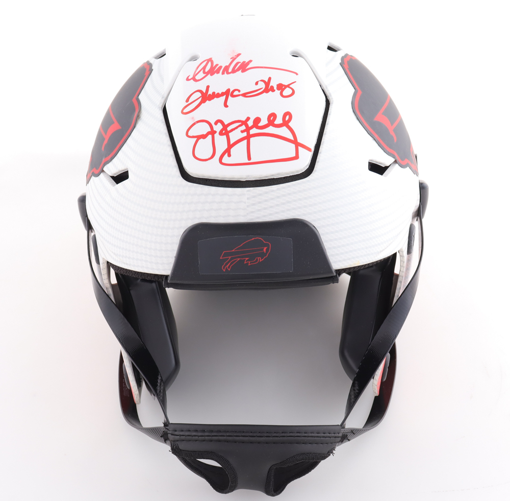 Jim Kelly, Andre Reed & Thurman Thomas Signed Bills FullSize Authentic