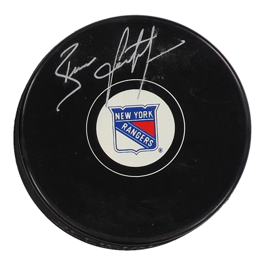 Brian Leetch Signed Rangers Logo Hockey Puck (Fanatics) at PristineAuction.com Brian Leetch Signed Rangers Logo Hockey Puck (Fanatics) at PristineAuction.com
