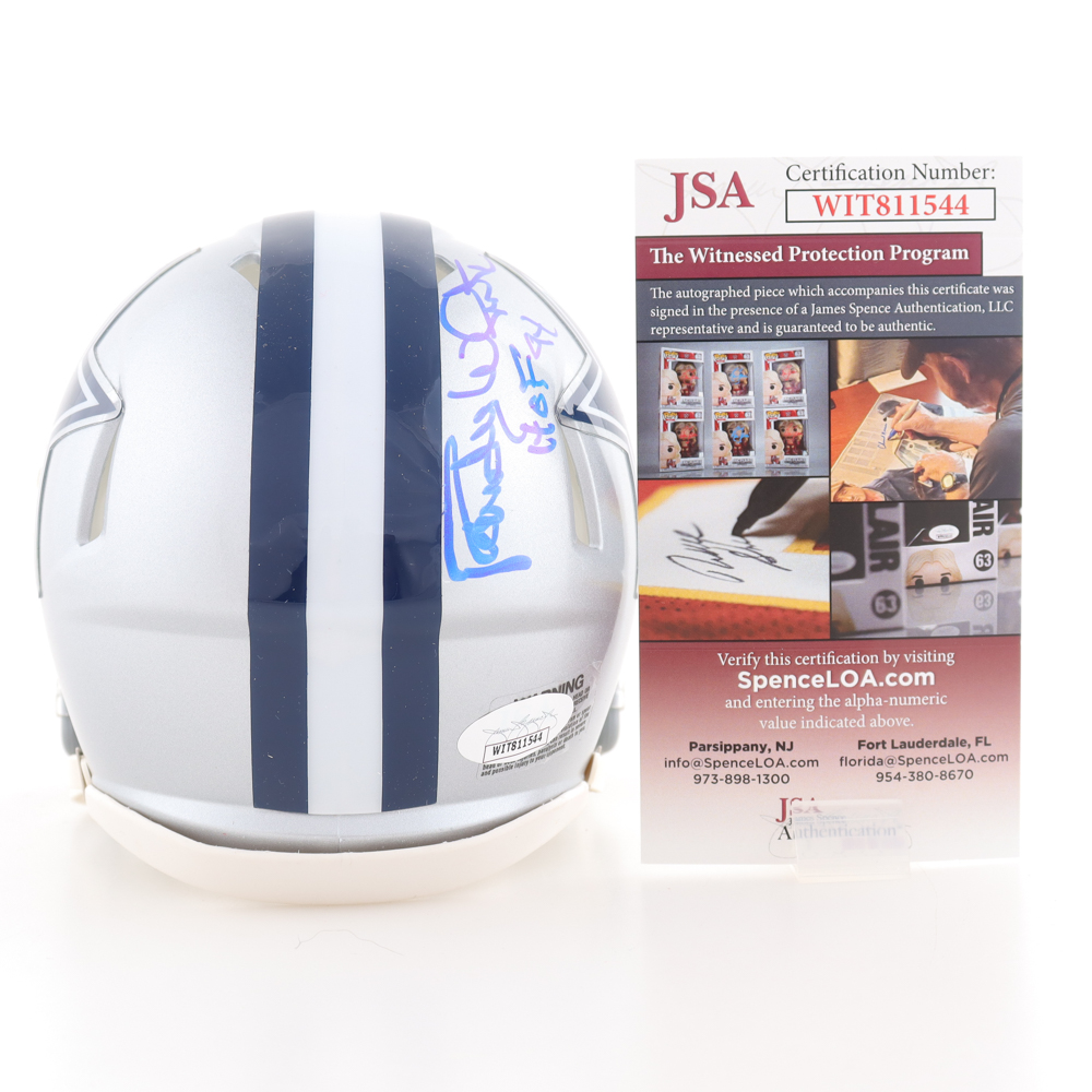 Randy White Signed Cowboys Speed Mini Helmet Inscribed "HOF 94" (JSA) at PristineAuction.com Randy White Signed Cowboys Speed Mini Helmet Inscribed "HOF 94" (JSA) at PristineAuction.com