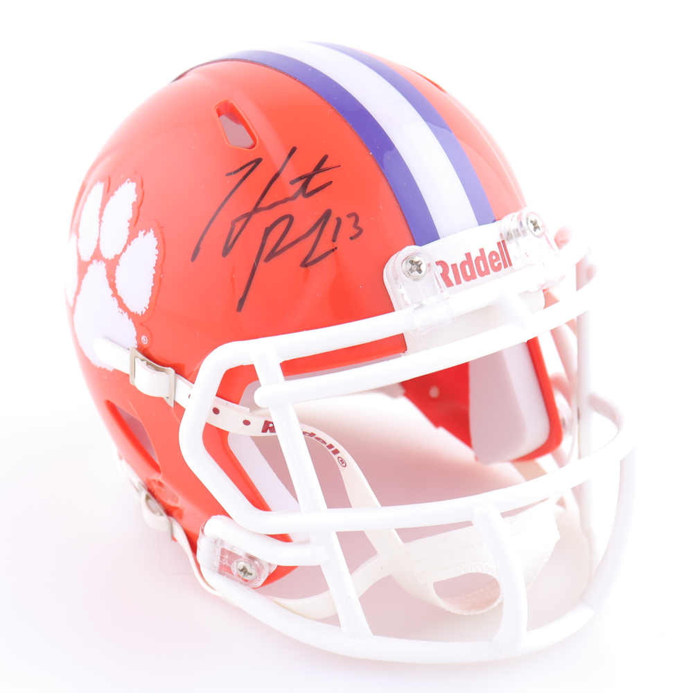 Hunter Renfrow Signed Clemson Tigers Speed Mini Helmet (Beckett) at PristineAuction.com Hunter Renfrow Signed Clemson Tigers Speed Mini Helmet (Beckett) at PristineAuction.com