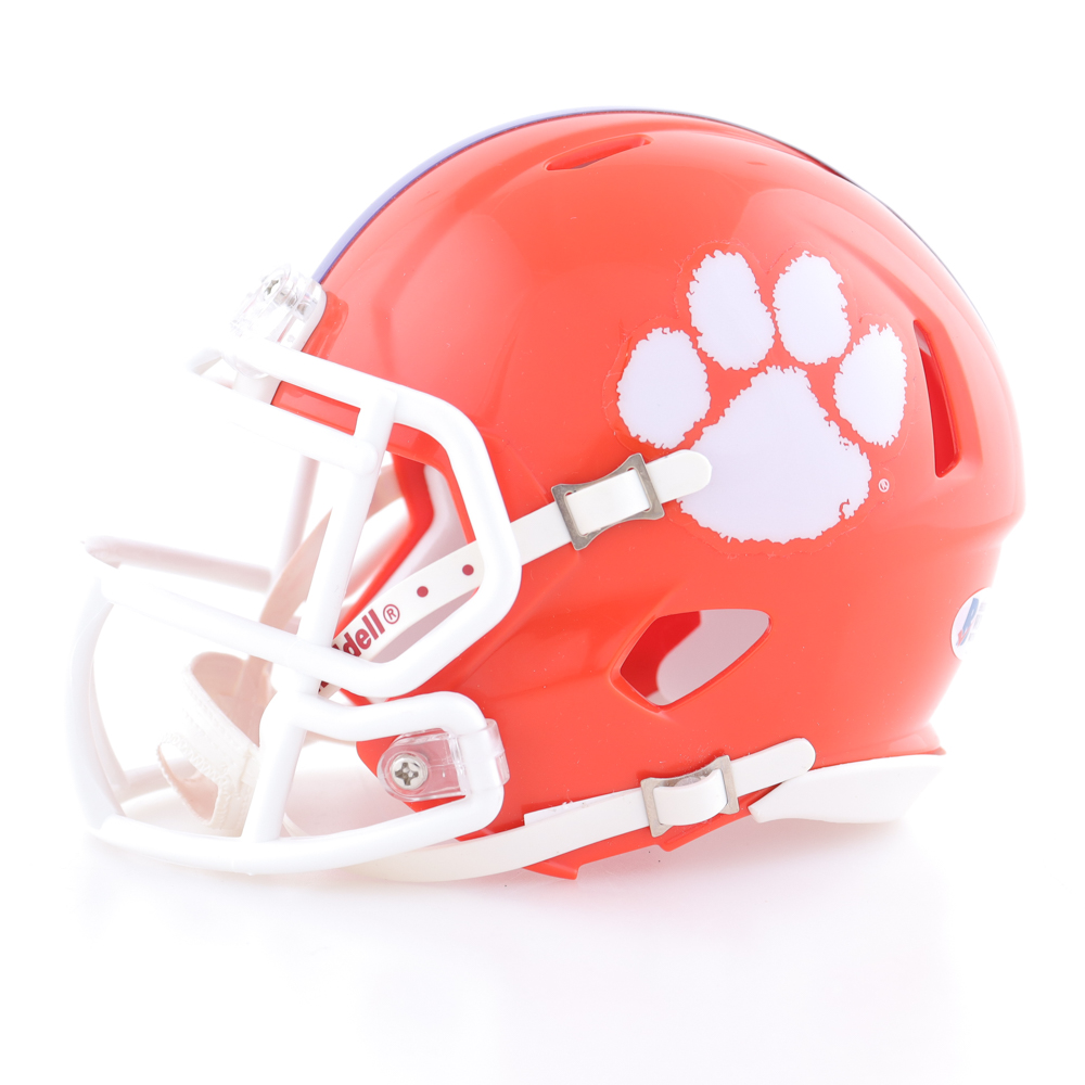Hunter Renfrow Signed Clemson Tigers Speed Mini Helmet (Beckett) at PristineAuction.com Hunter Renfrow Signed Clemson Tigers Speed Mini Helmet (Beckett) at PristineAuction.com