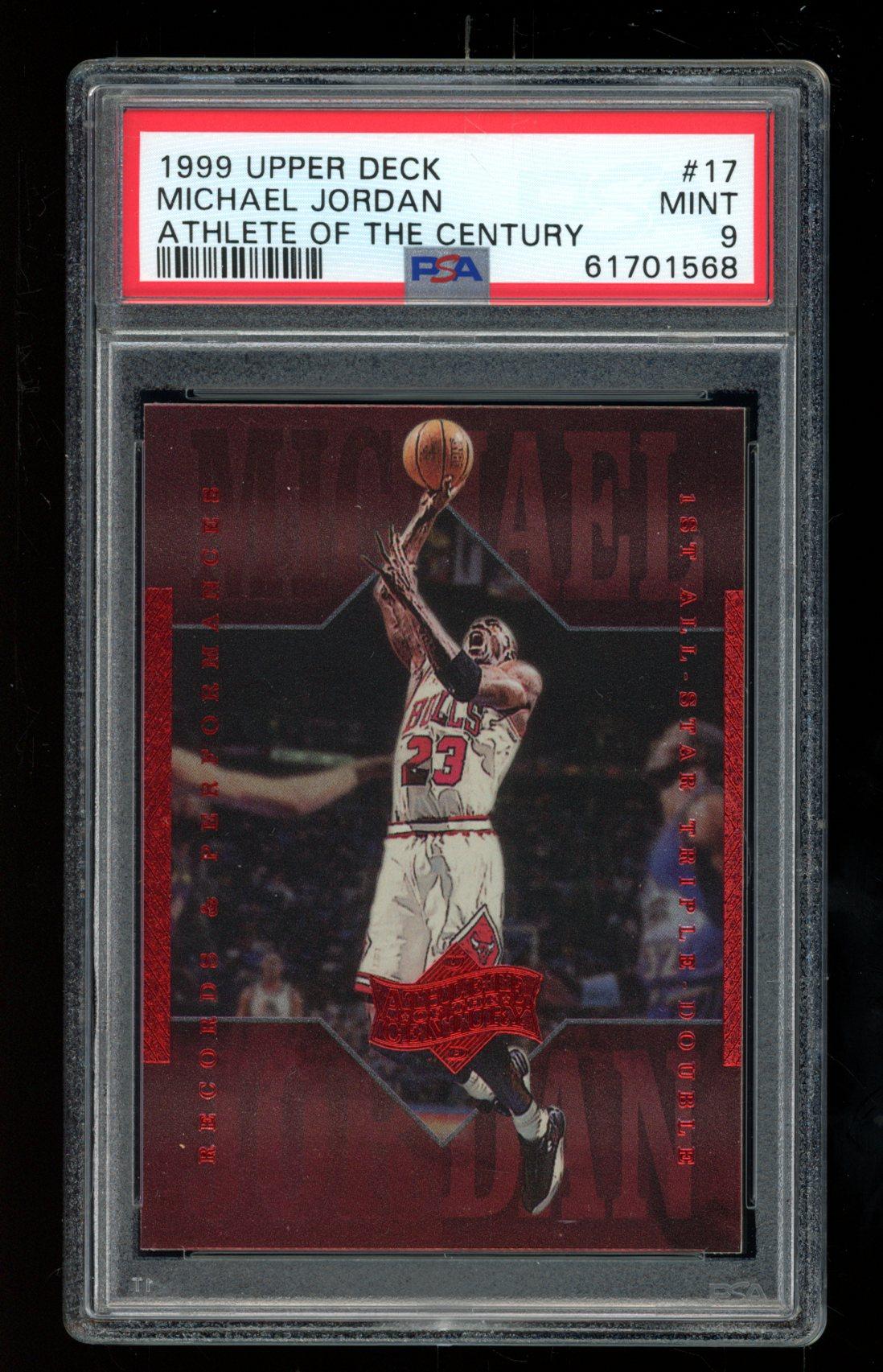 Michael Jordan 1999 Upper Deck Michael Jordan Athlete of the Century #17 (PSA 9) at PristineAuction.com Michael Jordan 1999 Upper Deck Michael Jordan Athlete of the Century #17 (PSA 9) at PristineAuction.com