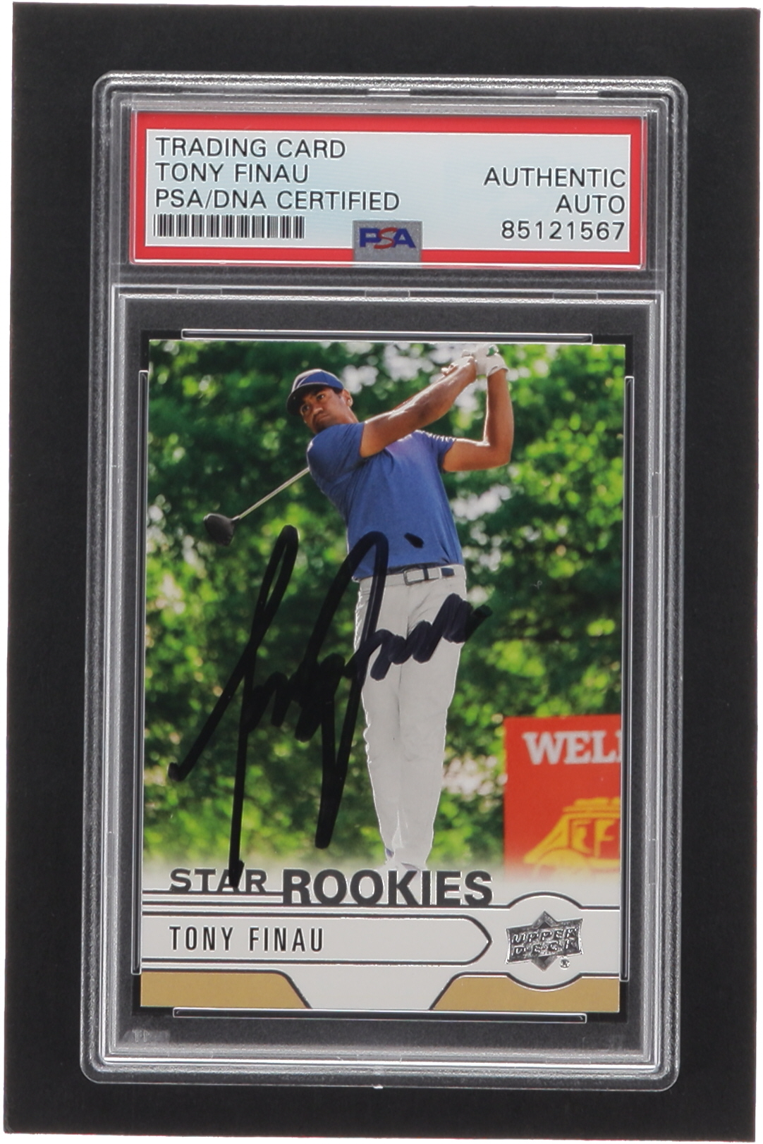 Tony Finau Signed 2021 SP Authentic Upper Deck Star Rookies #UDR5 (PSA) at PristineAuction.com Tony Finau Signed 2021 SP Authentic Upper Deck Star Rookies #UDR5 (PSA) at PristineAuction.com