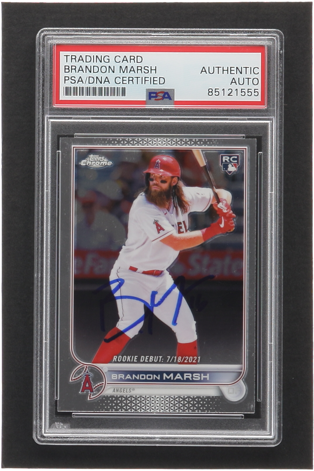 Brandon Marsh Signed 2022 Topps Chrome Update #USC188 RC (PSA) at PristineAuction.com Brandon Marsh Signed 2022 Topps Chrome Update #USC188 RC (PSA) at PristineAuction.com