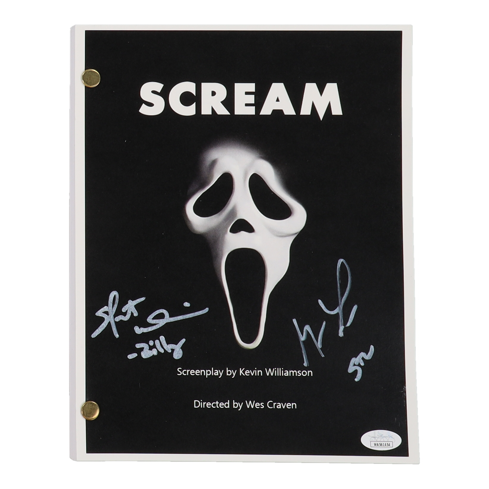Skeet Ulrich & Matthew Lillard Signed "Scream" Movie Script Inscribed "-Billy" & "Stu" (JSA) at PristineAuction.com Skeet Ulrich & Matthew Lillard Signed "Scream" Movie Script Inscribed "-Billy" & "Stu" (JSA) at PristineAuction.com