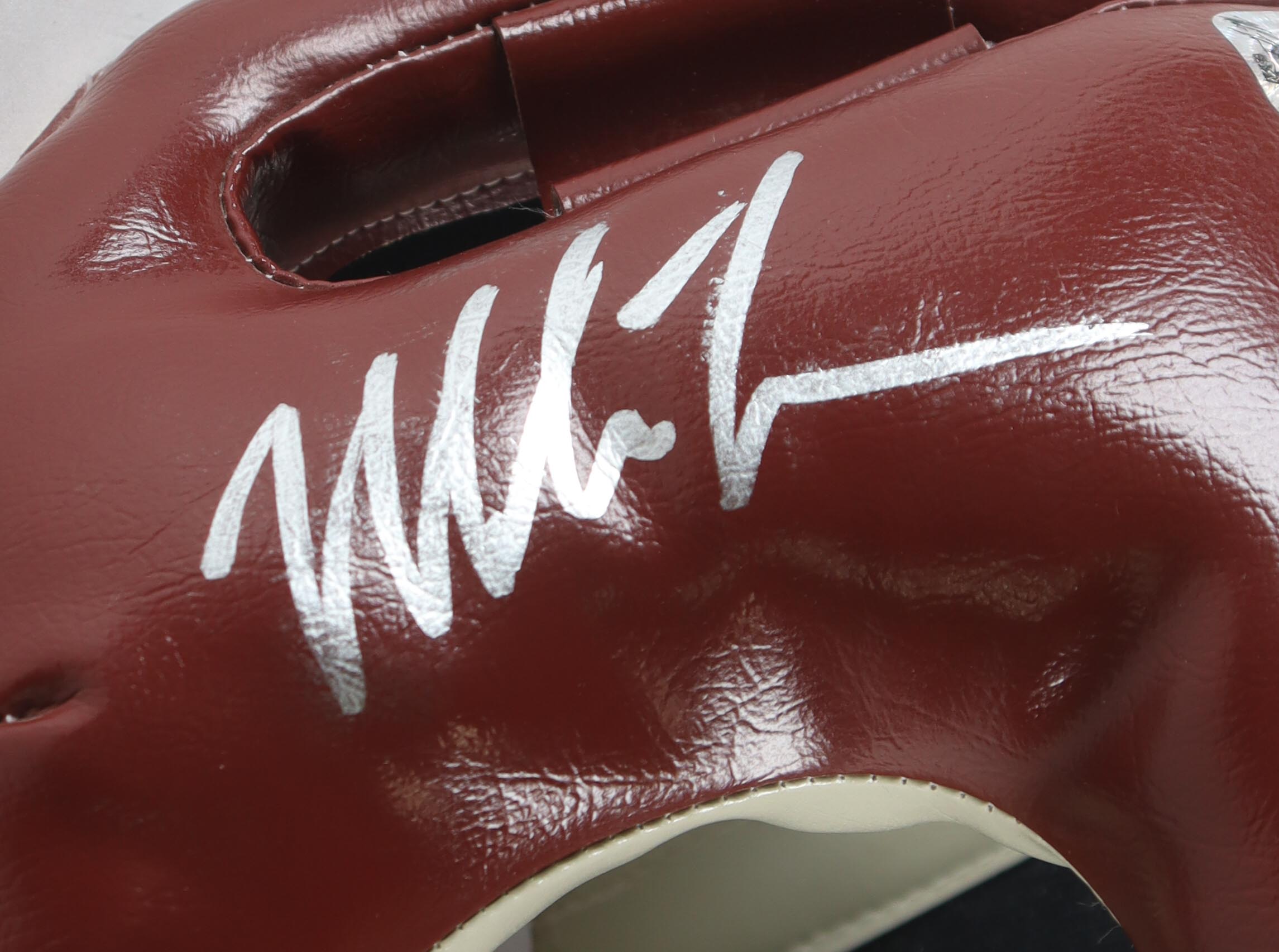 Mike Tyson Signed Everlast Professional Leather Boxing Face Guard with Display Case (JSA & Tyson) at PristineAuction.com Mike Tyson Signed Everlast Professional Leather Boxing Face Guard with Display Case (JSA & Tyson) at PristineAuction.com