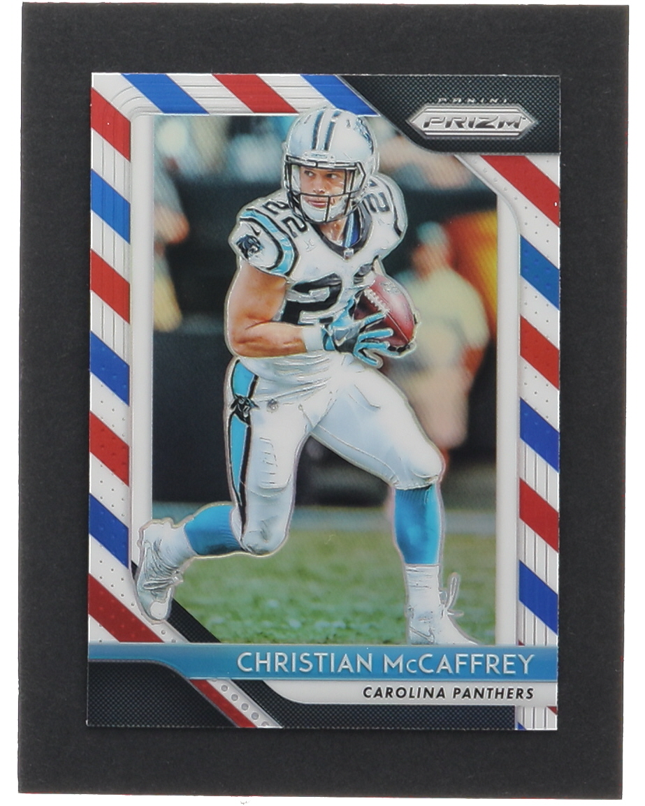 Christian McCaffrey 2018 Panini Prizm Prizms Red White and Blue #172 at PristineAuction.com Christian McCaffrey 2018 Panini Prizm Prizms Red White and Blue #172 at PristineAuction.com