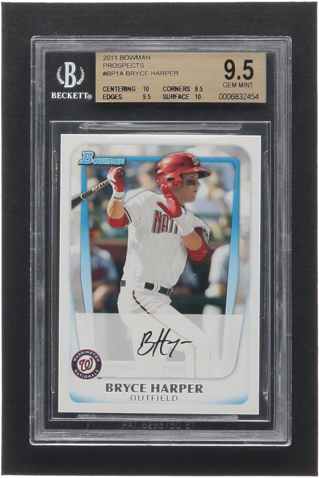 Bryce Harper 2011 Bowman Prospects #BP1A RC (BGS 9.5) at PristineAuction.com Bryce Harper 2011 Bowman Prospects #BP1A RC (BGS 9.5) at PristineAuction.com