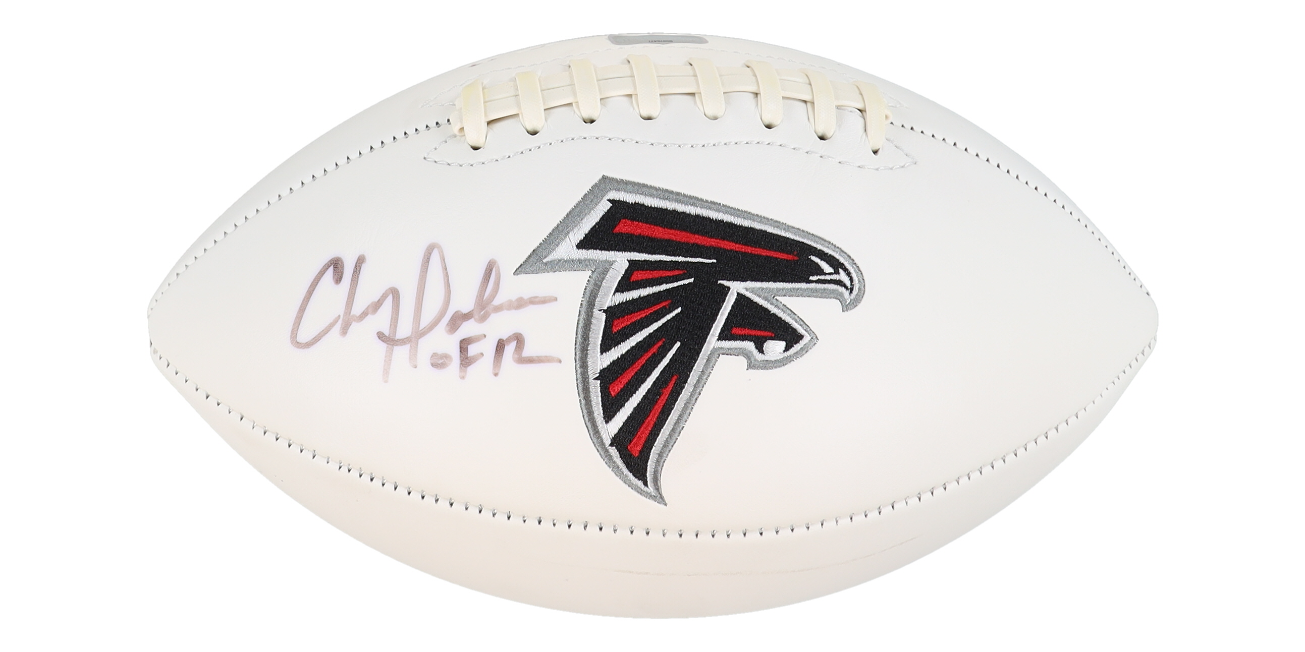Chris Doleman Signed Falcons Logo Football Inscribed "HOF 12" (Radtke) at PristineAuction.com Chris Doleman Signed Falcons Logo Football Inscribed "HOF 12" (Radtke) at PristineAuction.com