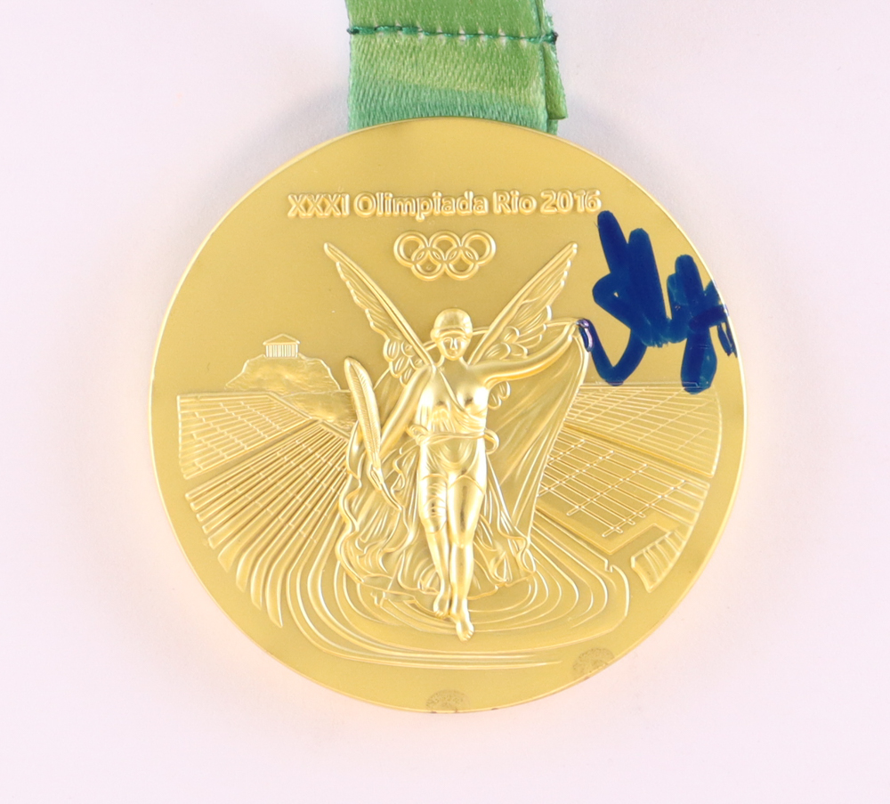 Allyson Felix Signed Rio 2016 Olympics Gold Medal (PSA) at PristineAuction.com Allyson Felix Signed Rio 2016 Olympics Gold Medal (PSA) at PristineAuction.com