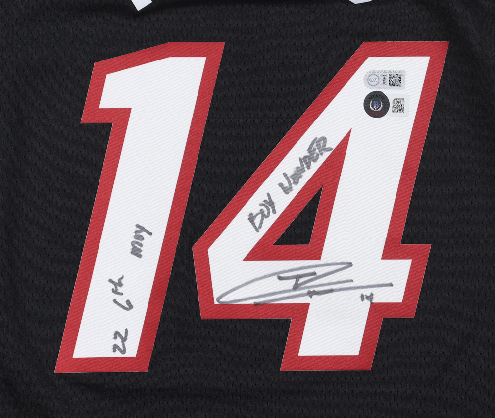 Tyler Herro Signed Heat Jersey Inscribed "Boy Wonder" & "22 6th MOY" (Beckett & USA SM) at PristineAuction.com Tyler Herro Signed Heat Jersey Inscribed "Boy Wonder" & "22 6th MOY" (Beckett & USA SM) at PristineAuction.com