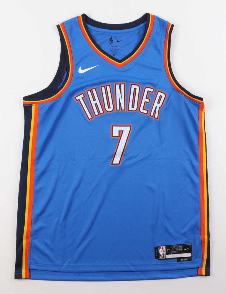 Chet Holmgren Signed Thunder Jersey Inscribed 