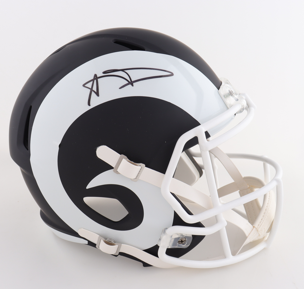 Aaron Donald Signed Rams Full-Size Speed Helmet (JSA) at PristineAuction.com Aaron Donald Signed Rams Full-Size Speed Helmet (JSA) at PristineAuction.com