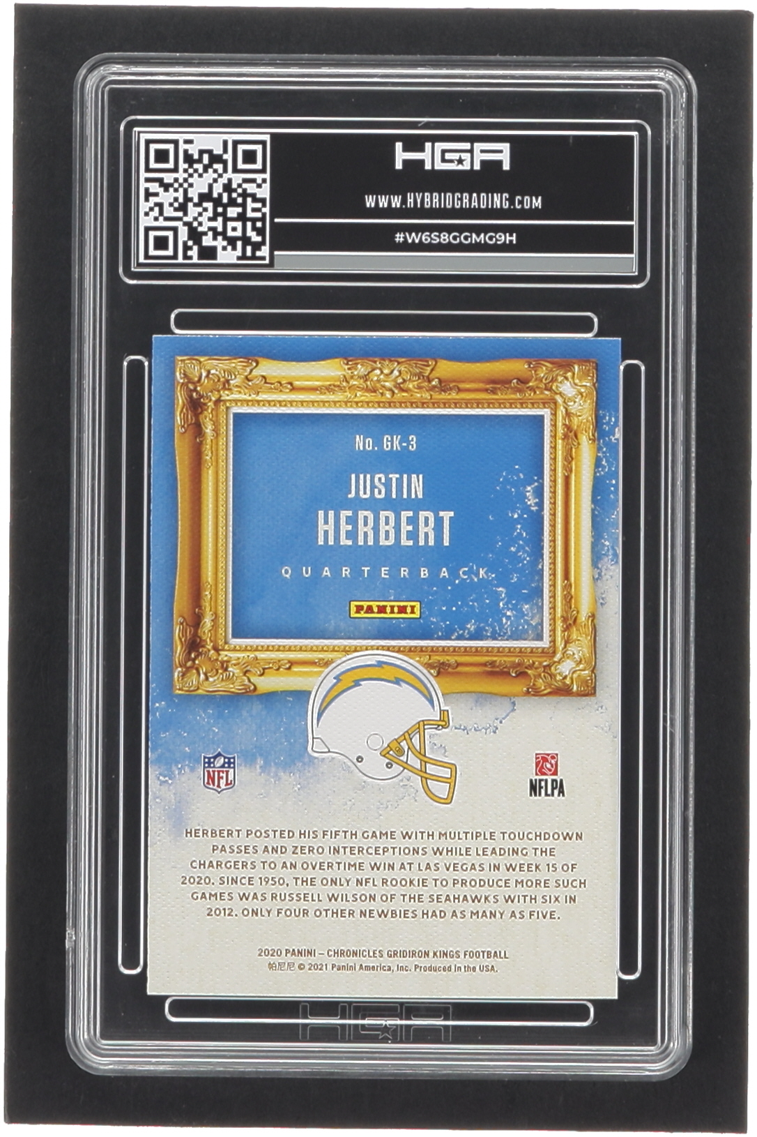 Justin Herbert 2020 Gridiron Kings #3 RC (HGA 9.5) at PristineAuction.com Justin Herbert 2020 Gridiron Kings #3 RC (HGA 9.5) at PristineAuction.com