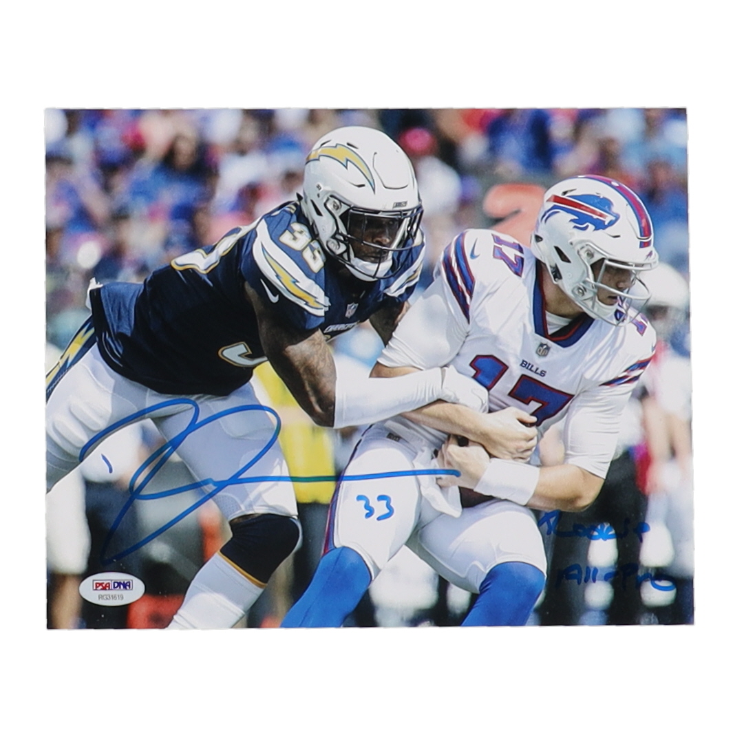 Derwin James Signed Chargers 8x10 Photo Inscribed "Rookie All-Pro" (PSA) at PristineAuction.com Derwin James Signed Chargers 8x10 Photo Inscribed "Rookie All-Pro" (PSA) at PristineAuction.com