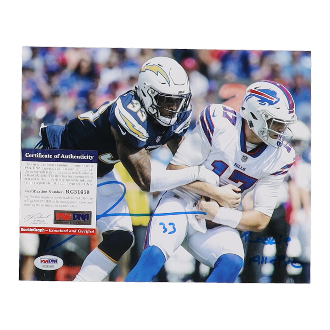 Derwin James Signed Chargers 8x10 Photo Inscribed "Rookie All-Pro" (PSA) at PristineAuction.com Derwin James Signed Chargers 8x10 Photo Inscribed "Rookie All-Pro" (PSA) at PristineAuction.com