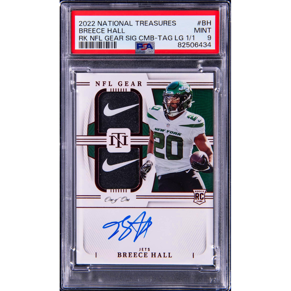 Breece Hall 2022 Panini Rookie NFL Gear Tag Logo Patch #1/1