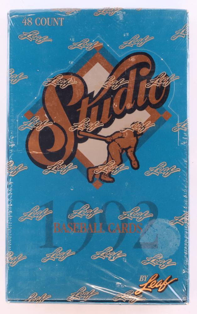 1992 Leaf Studio Baseball Hobby Box With (48) Packs at PristineAuction.com 1992 Leaf Studio Baseball Hobby Box With (48) Packs at PristineAuction.com