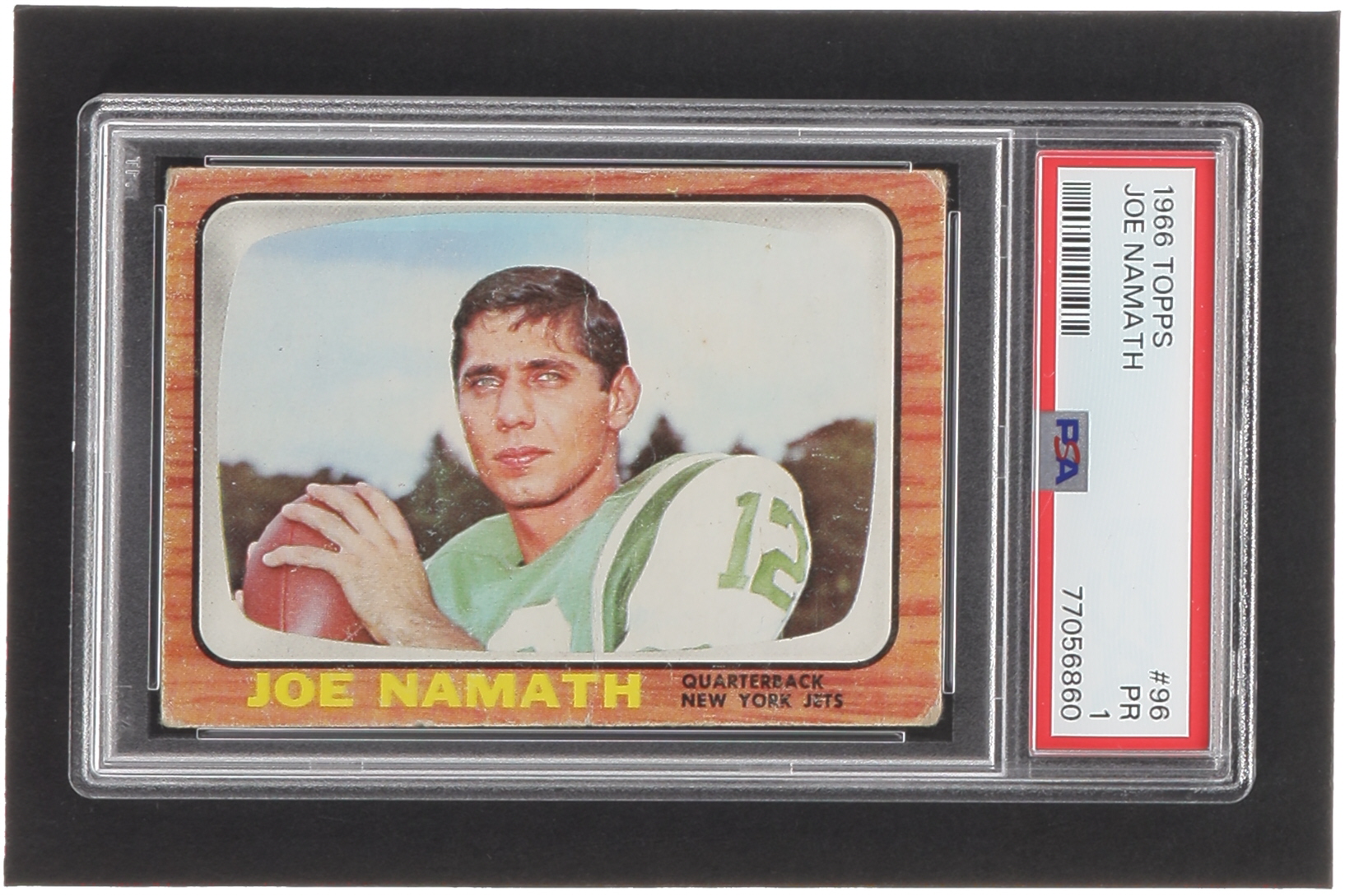 Joe Namath 1966 Topps #96 (PSA 1) at PristineAuction.com Joe Namath 1966 Topps #96 (PSA 1) at PristineAuction.com