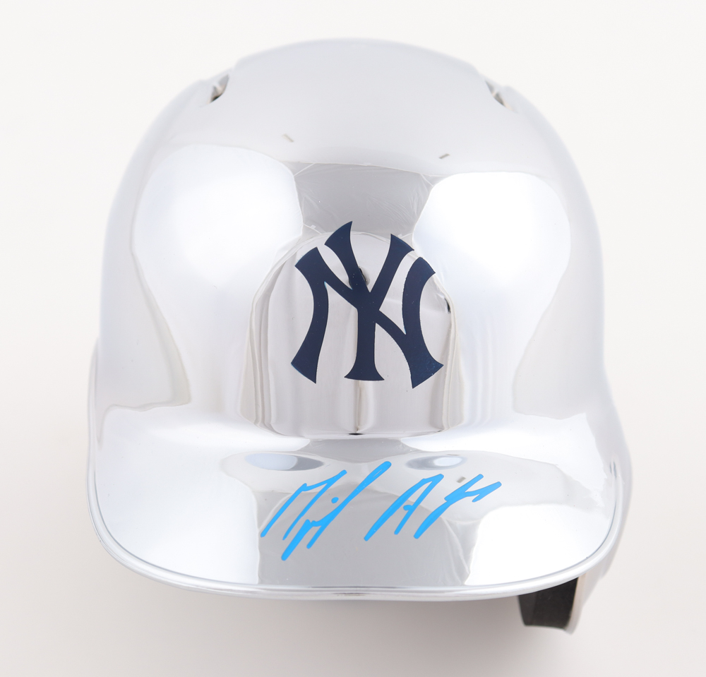 Miguel Andujar Signed Yankees Chrome Batting Mini Helmet (JSA & USA SM) at PristineAuction.com Miguel Andujar Signed Yankees Chrome Batting Mini Helmet (JSA & USA SM) at PristineAuction.com
