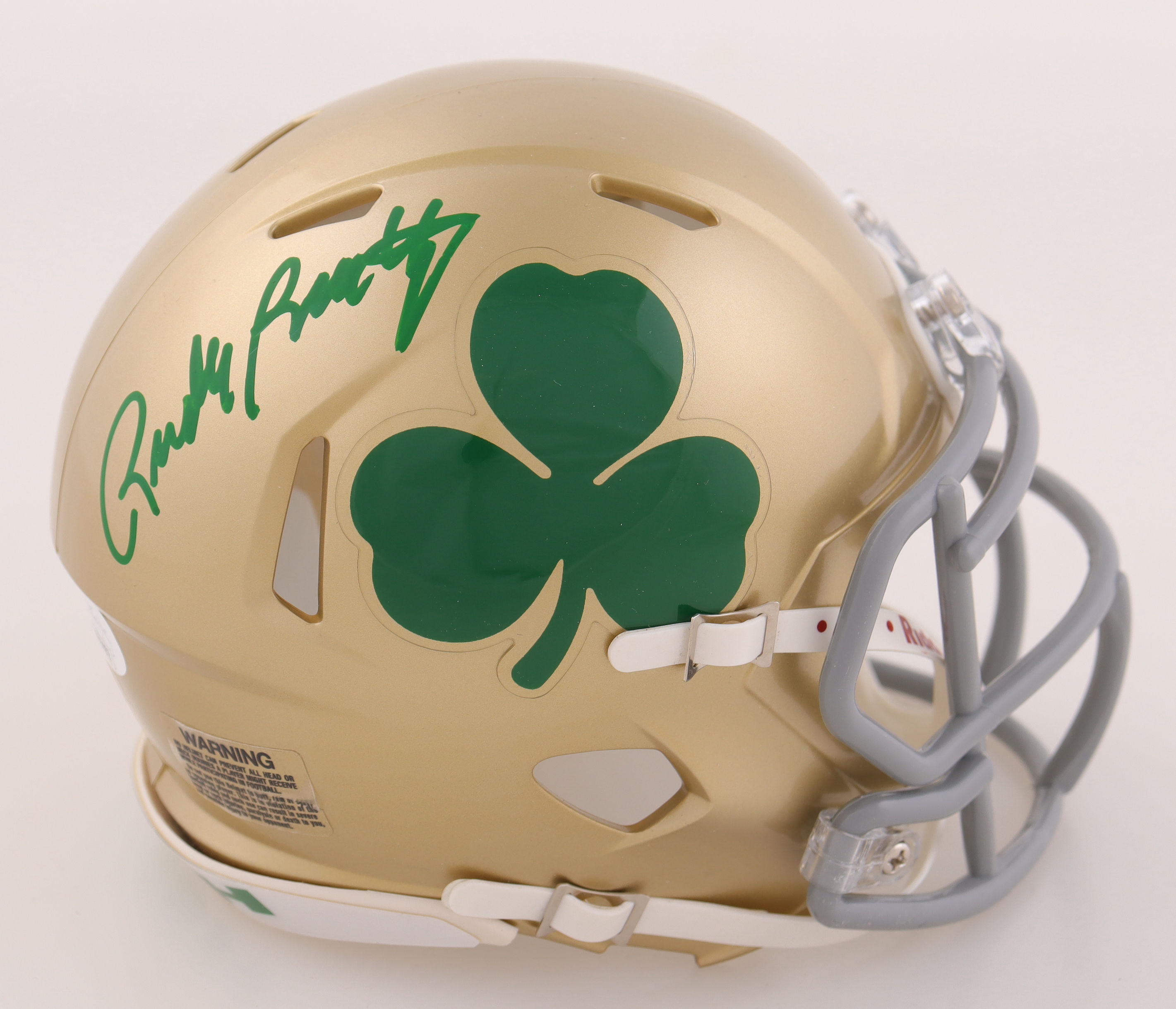 Rudy Ruettiger Signed Notre Dame Fighting Irish Mini Helmet (JSA) at PristineAuction.com Rudy Ruettiger Signed Notre Dame Fighting Irish Mini Helmet (JSA) at PristineAuction.com