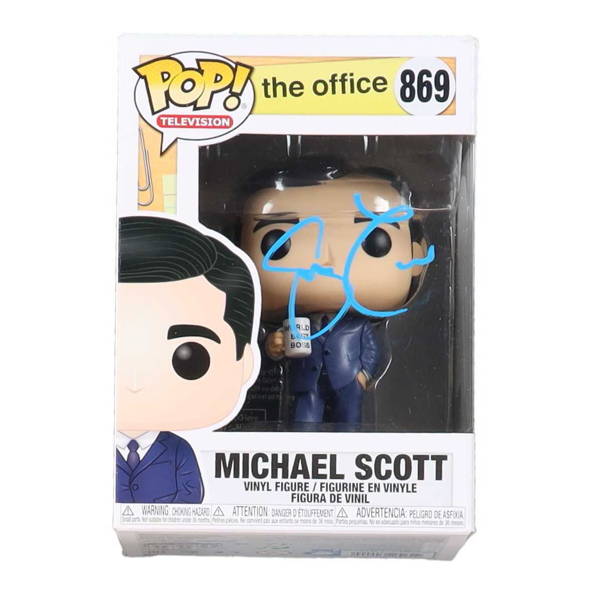 Steve Carell Signed "The Office" #869 Michael Scott Funko Pop! Vinyl Figure (Beckett) at PristineAuction.com Steve Carell Signed "The Office" #869 Michael Scott Funko Pop! Vinyl Figure (Beckett) at PristineAuction.com