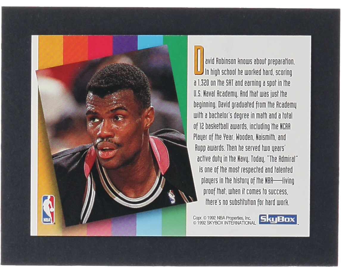David Robinson 1992-93 SkyBox #NNO / The Admiral Comes Prepared Silver at PristineAuction.com David Robinson 1992-93 SkyBox #NNO / The Admiral Comes Prepared Silver at PristineAuction.com