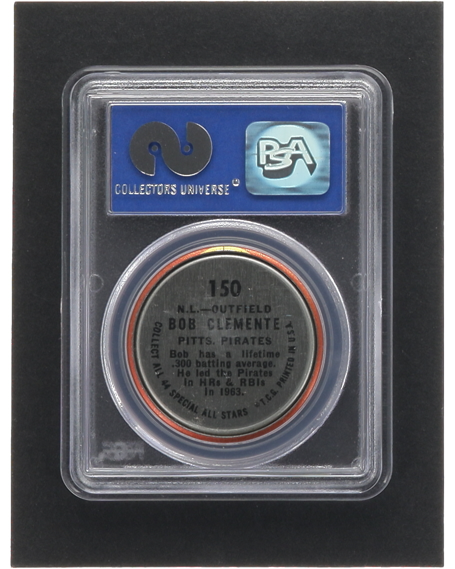 Roberto Clemente 1964 Topps Coins #150 AS (PSA 7) at PristineAuction.com Roberto Clemente 1964 Topps Coins #150 AS (PSA 7) at PristineAuction.com