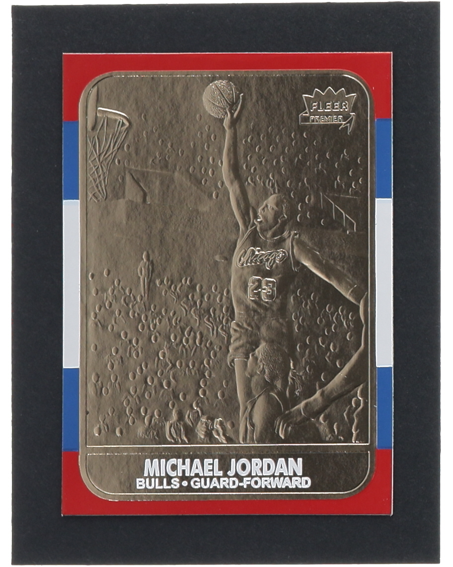 Michael Jordan 1997 Fleer Premier 23Kt Gold Card at PristineAuction.com Michael Jordan 1997 Fleer Premier 23Kt Gold Card at PristineAuction.com