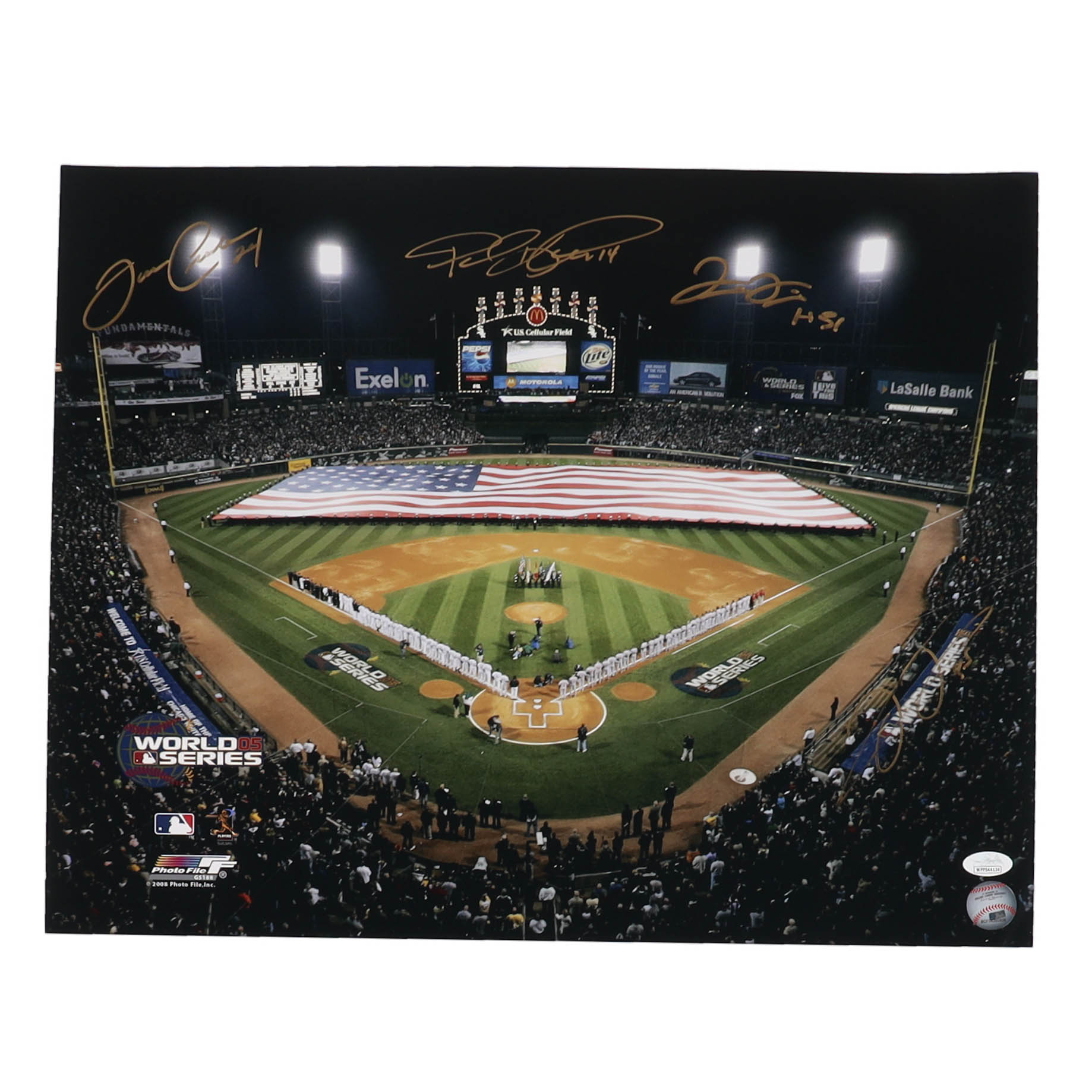 Luis Vizcaino, Paul Konerko & Joe Crede Signed White Sox 16x20 Photo (JSA) at PristineAuction.com Luis Vizcaino, Paul Konerko & Joe Crede Signed White Sox 16x20 Photo (JSA) at PristineAuction.com