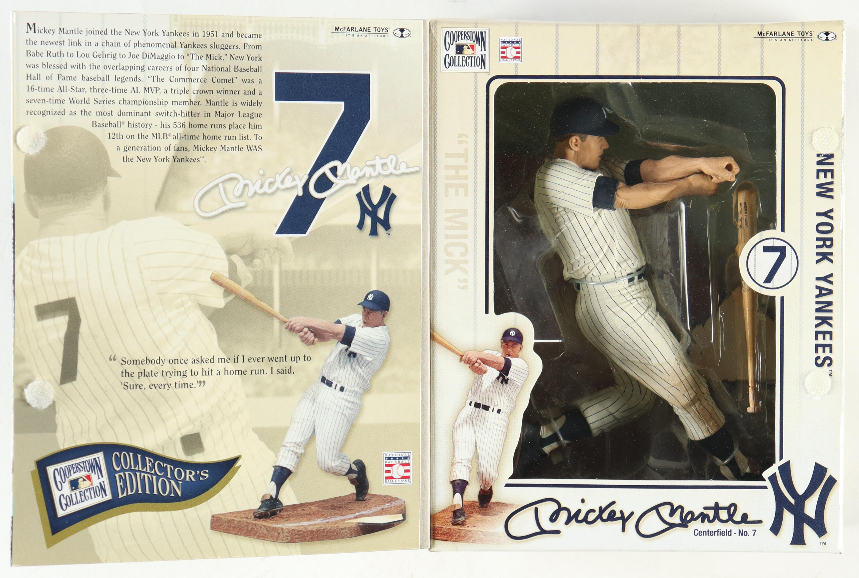 Mickey Mantle Yankees Cooperstown Collection Action Figure in Original Packaging at PristineAuction.com Mickey Mantle Yankees Cooperstown Collection Action Figure in Original Packaging at PristineAuction.com