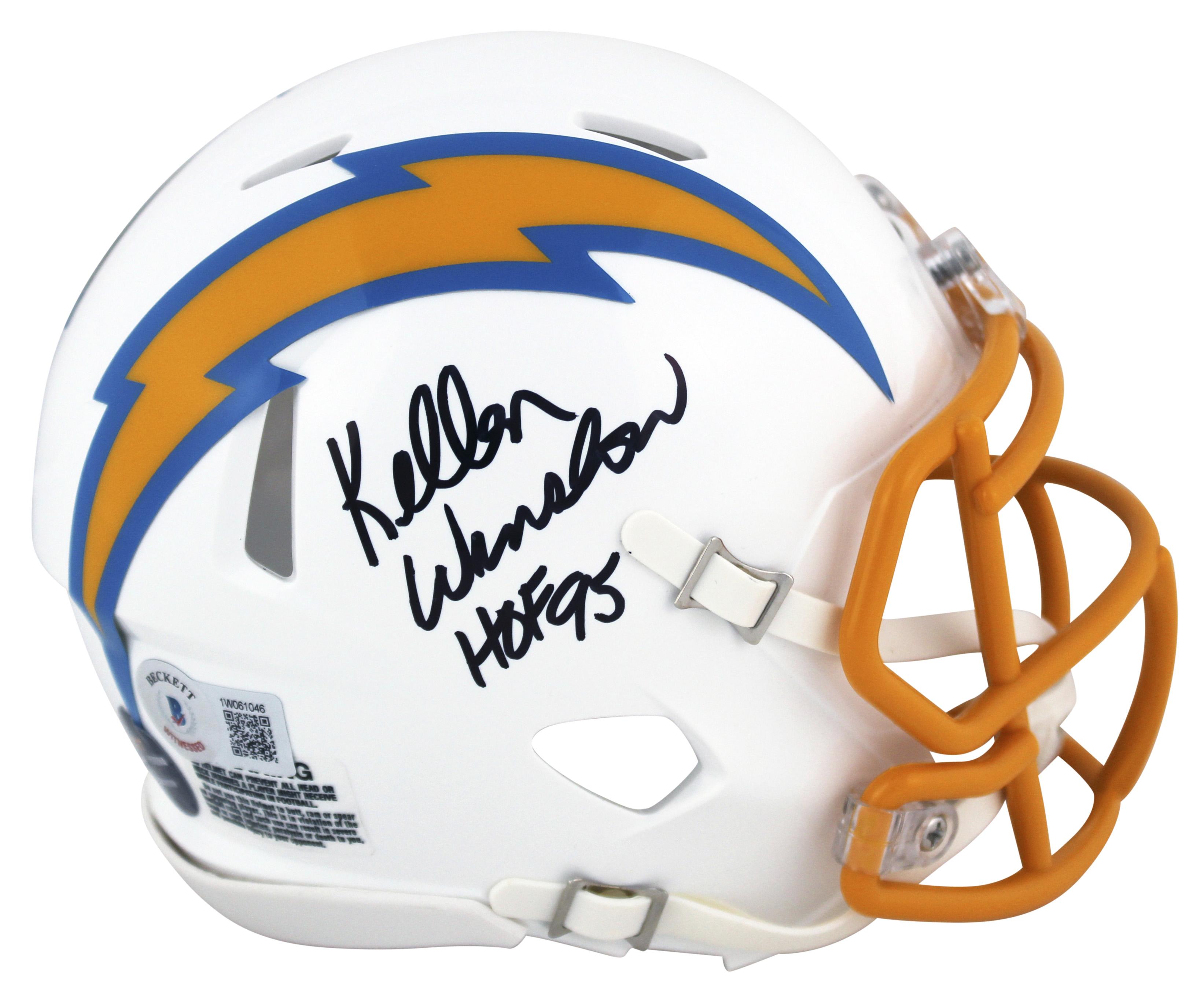 Kellen Winslow Signed Chargers Speed Mini Helmet Inscribed "HOF 95" (Beckett & Prova) at PristineAuction.com Kellen Winslow Signed Chargers Speed Mini Helmet Inscribed "HOF 95" (Beckett & Prova) at PristineAuction.com