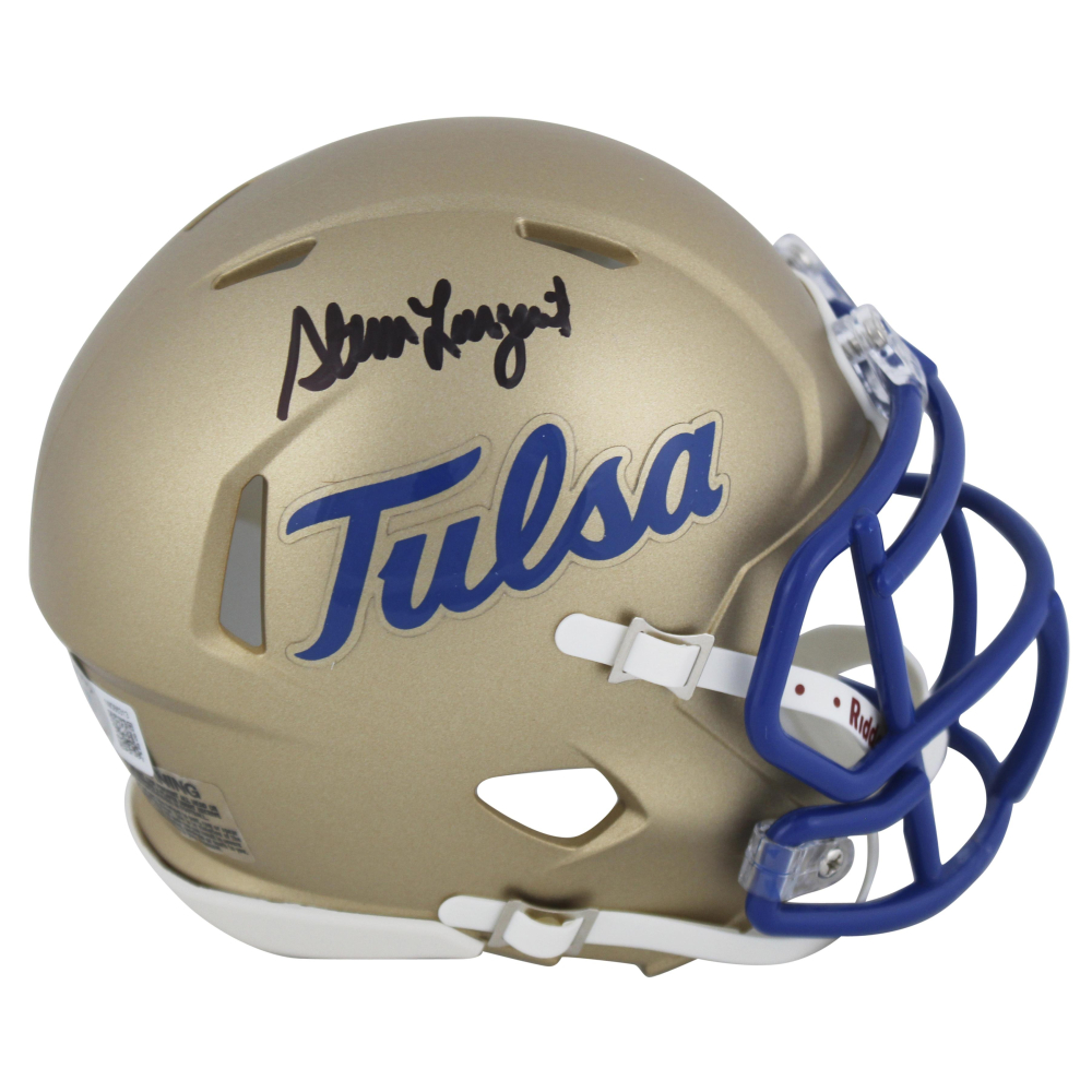 Steve Largent Signed Tulsa Speed Mini Helmet (Beckett) Pristine Auction