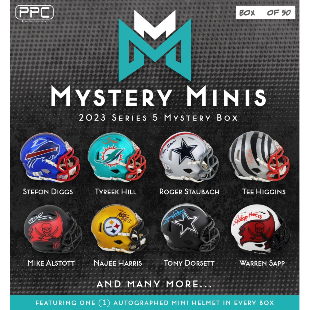 Press Pass Collectibles 2023 Mystery Mini Helmet Mystery Box Series 5