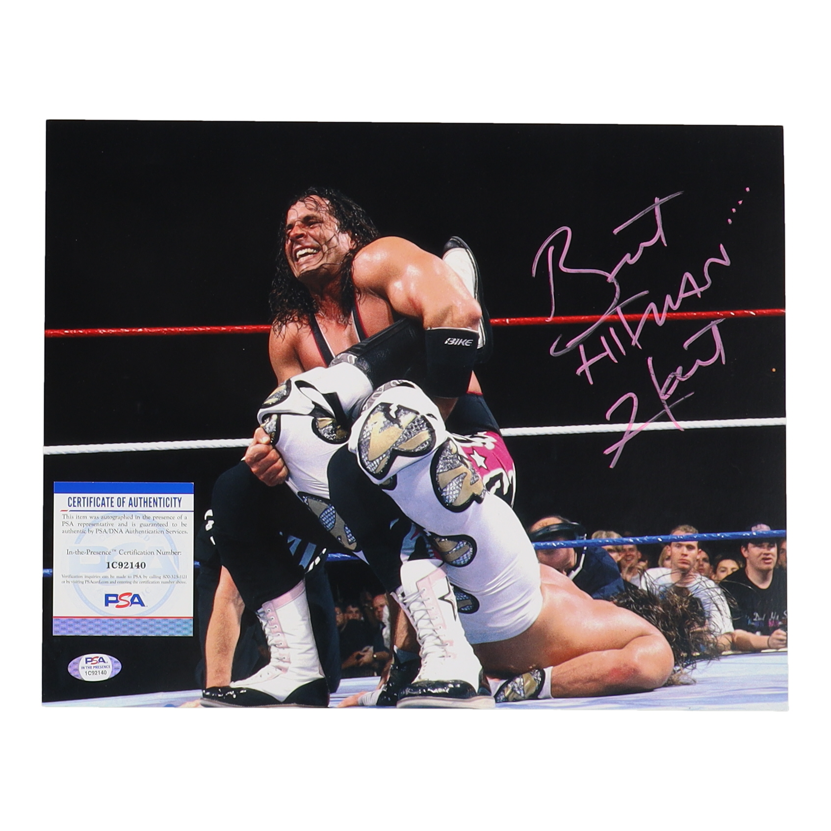 Brett "Hitman" Hart Signed WWE 11x14 Photo (PSA) at PristineAuction.com Brett "Hitman" Hart Signed WWE 11x14 Photo (PSA) at PristineAuction.com