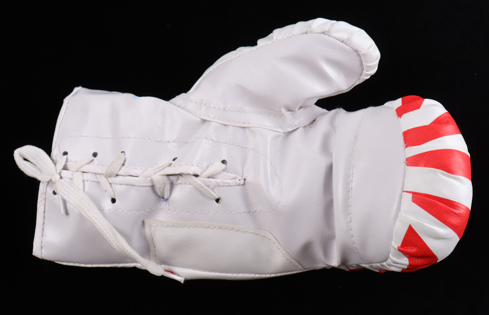 Carl Weathers Signed Last Punch Boxing Glove Inscribed "Apollo Creed" (JSA) at PristineAuction.com Carl Weathers Signed Last Punch Boxing Glove Inscribed "Apollo Creed" (JSA) at PristineAuction.com