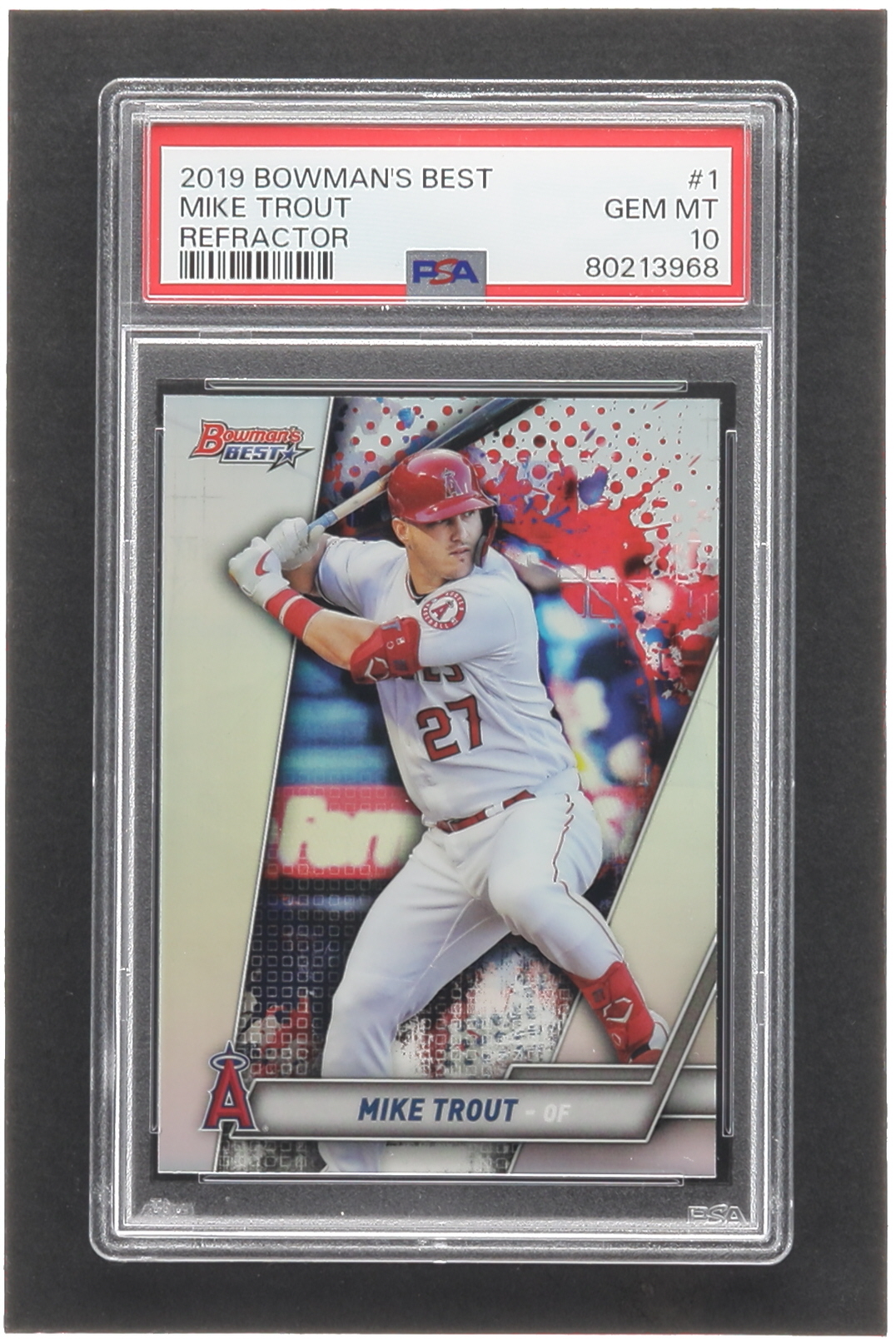 Mike Trout 2019 Bowman's Best Refractors #1 (PSA 10) at PristineAuction.com Mike Trout 2019 Bowman's Best Refractors #1 (PSA 10) at PristineAuction.com