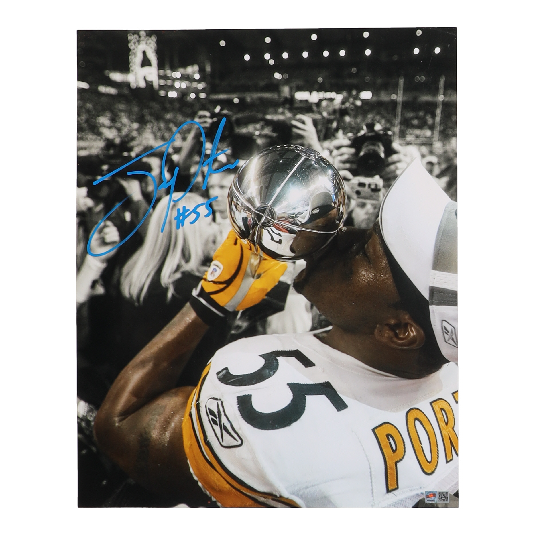 Joey Porter Signed Steelers 16x20 Photo (TSE) at PristineAuction.com Joey Porter Signed Steelers 16x20 Photo (TSE) at PristineAuction.com