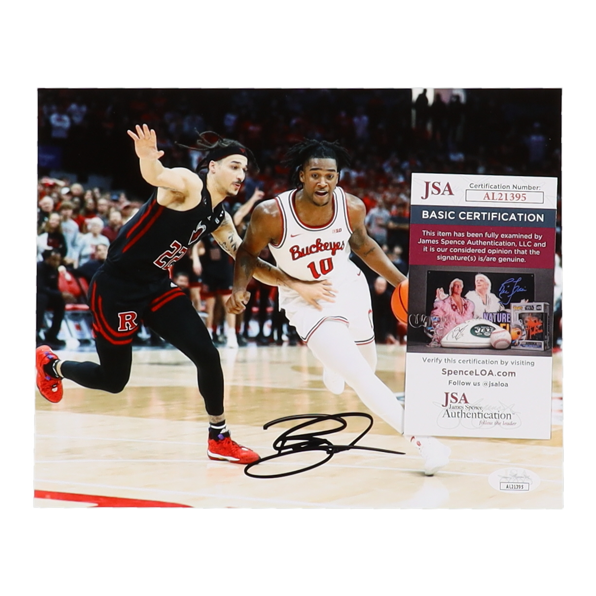 Brice Sensabaugh Signed Ohio State Buckeyes 8x10 Photo (JSA) at PristineAuction.com Brice Sensabaugh Signed Ohio State Buckeyes 8x10 Photo (JSA) at PristineAuction.com